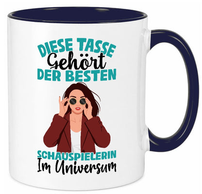 Im Universum: Schauspielerin | Theater Geschenkidee Humor Tasse