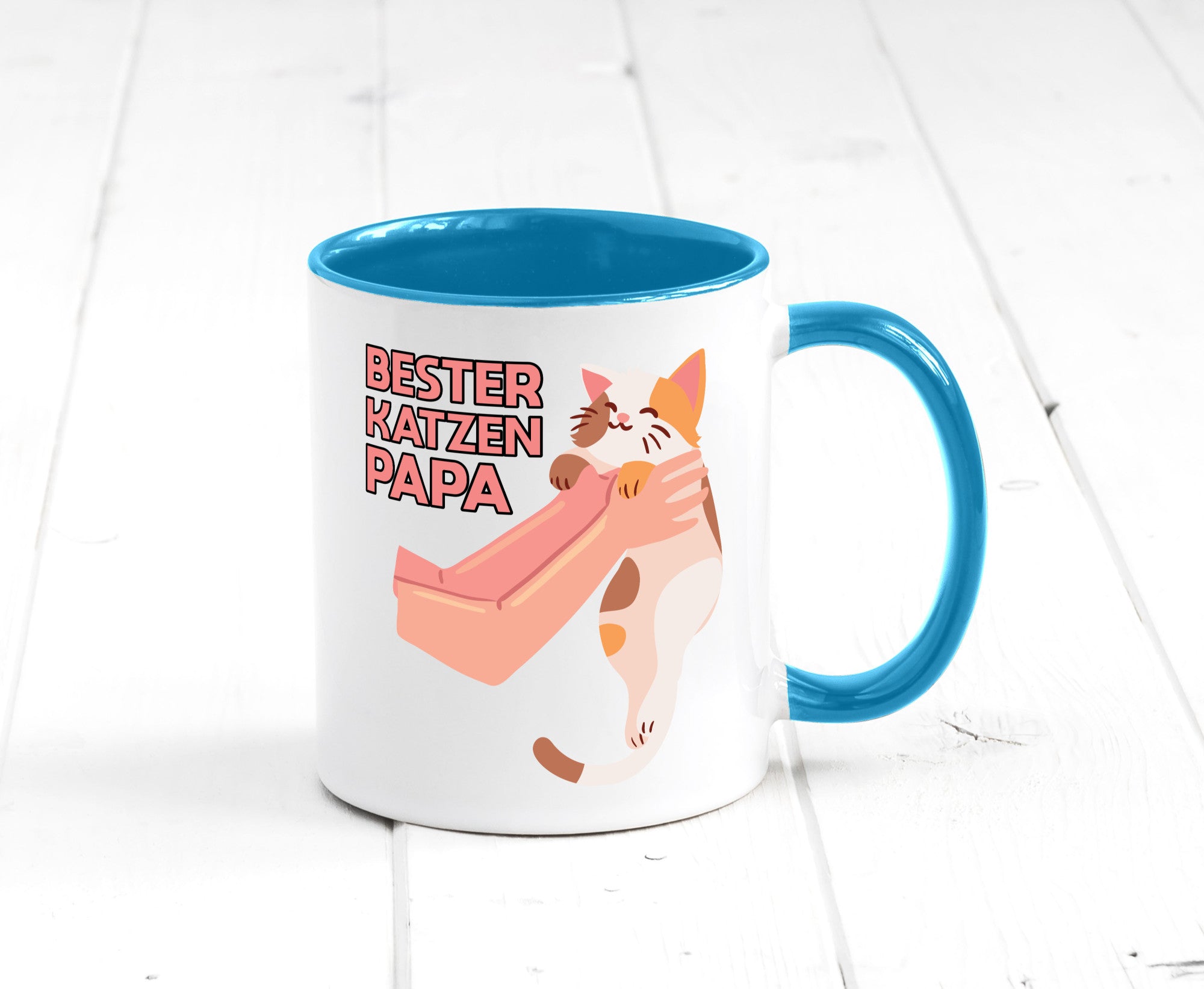 Bester Katzenpapa | Katze Gabel Geschenk Tierliebhaber Humor lustiger Spruch