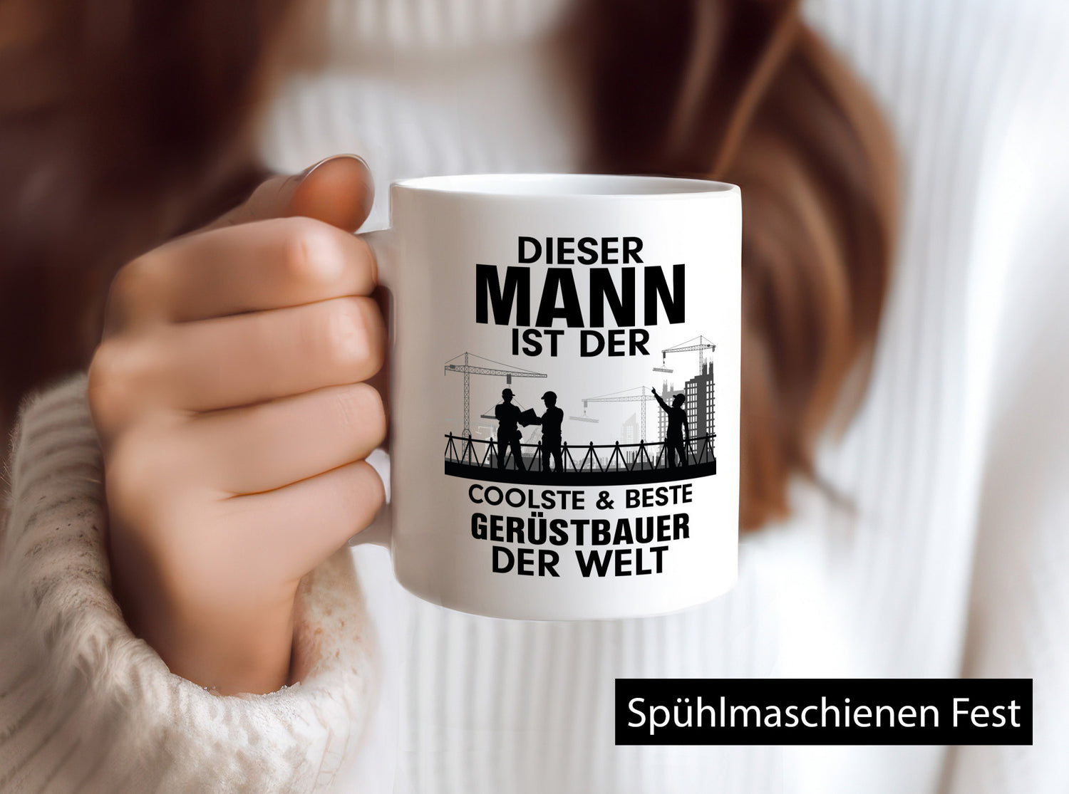 Coolster Gerüstbauer | Männer Tasse Baustelle lustiger Spruch Geschenk Humor
