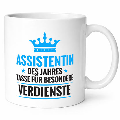 Besonderer Verdienst: Assistentin | Assistenz Hilfskraft Humor Geschenkidee