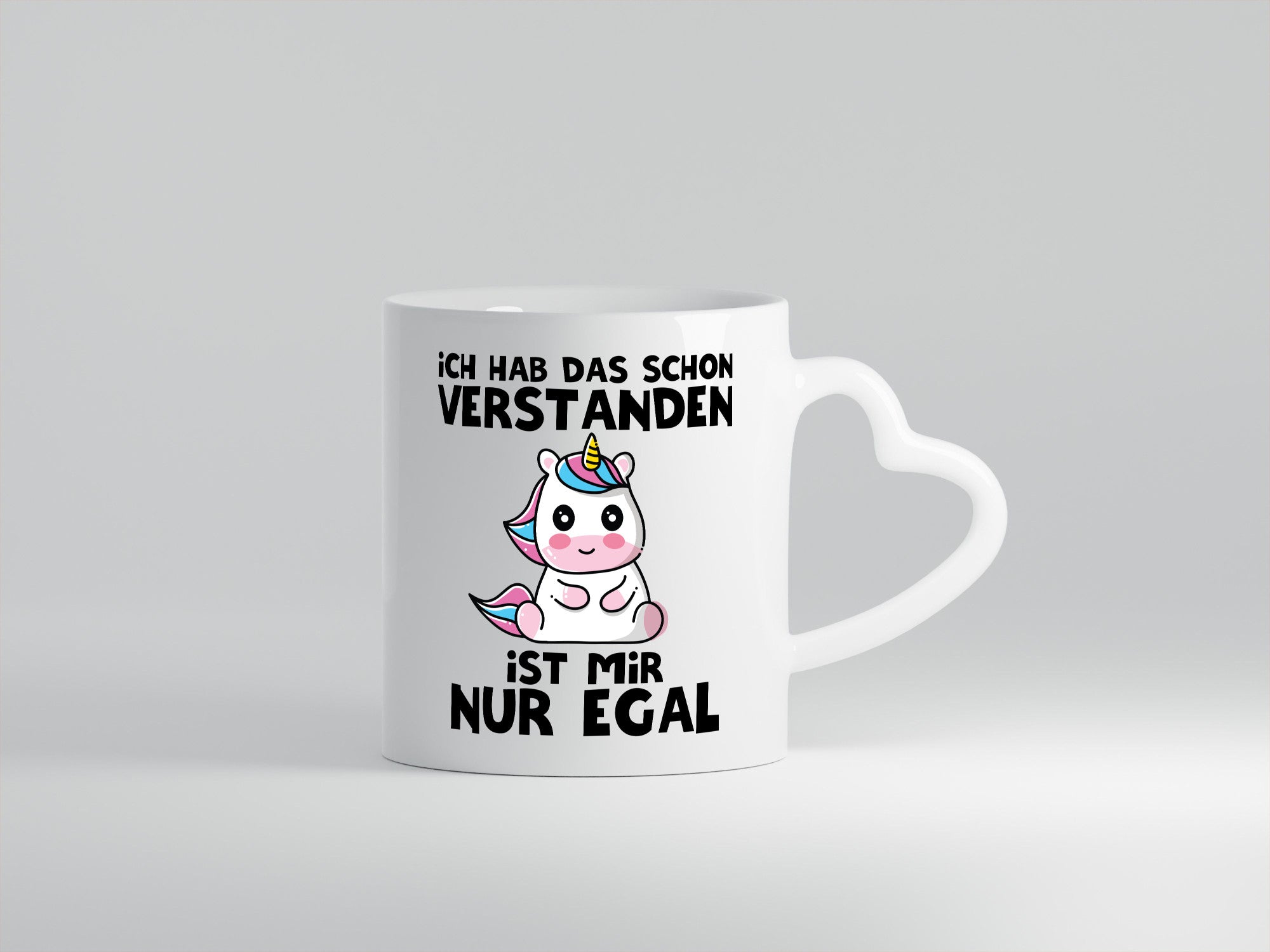 Habs verstanden ist mir nur egal | Einhorn lustiger Spruch Geschenk Humor