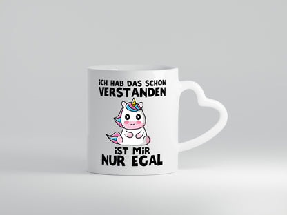 Habs verstanden ist mir nur egal | Einhorn lustiger Spruch Geschenk Humor