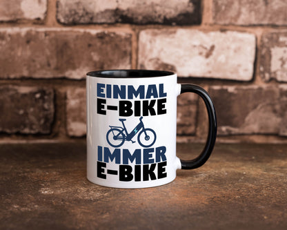 E-Bike Fahrer | Radfahrer Tasse Fahrrad Elektrorad lustiger Spruch Geschenk