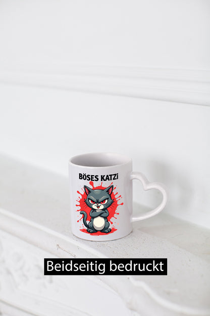 Böses Katzi | Böse Katze katzenliebhaber lustiger Spruch Geschenk Tierliebhaber