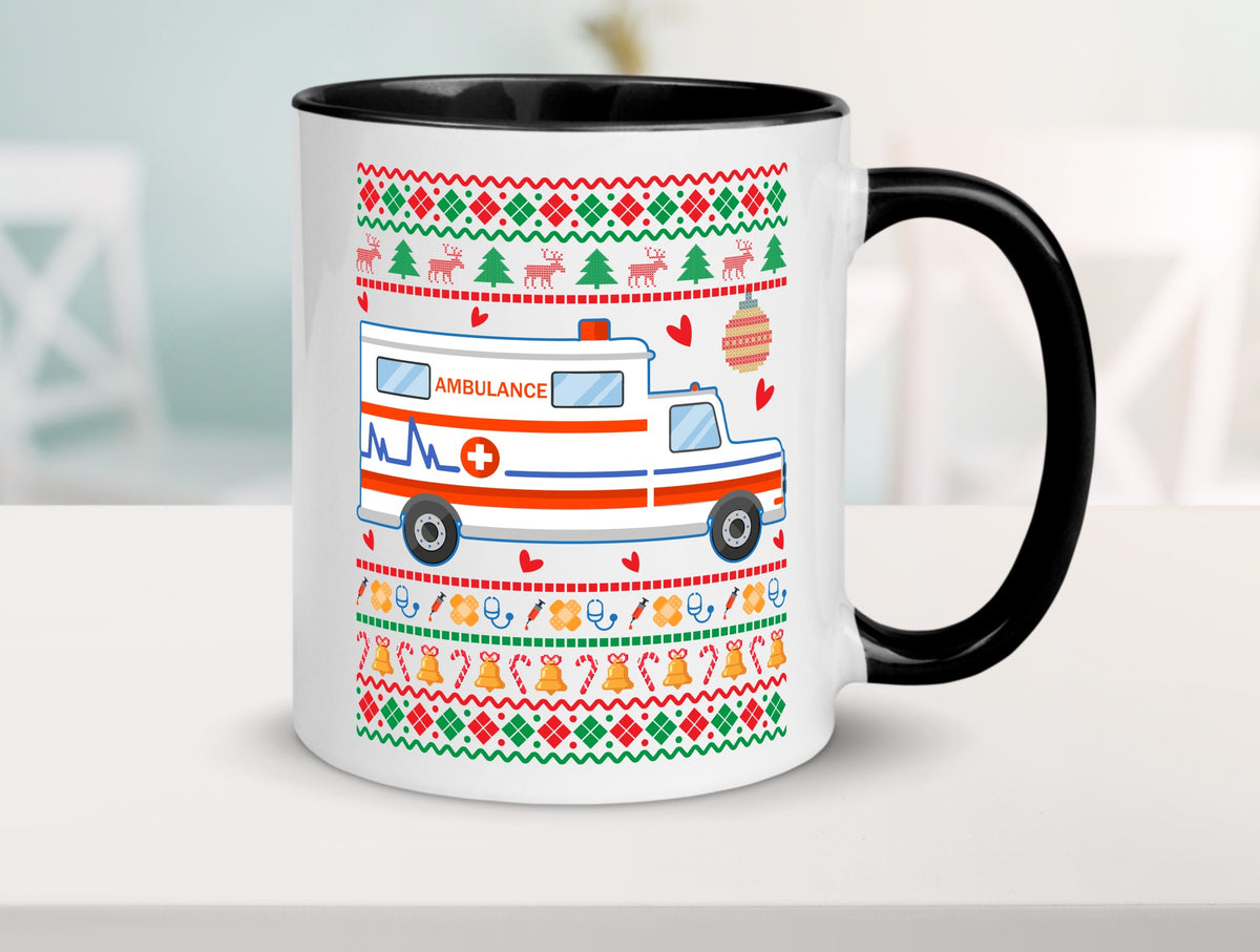 Krankenwagen | Ugly Christmas Emergency lustig Humor Geschenkidee Geschenk Tasse