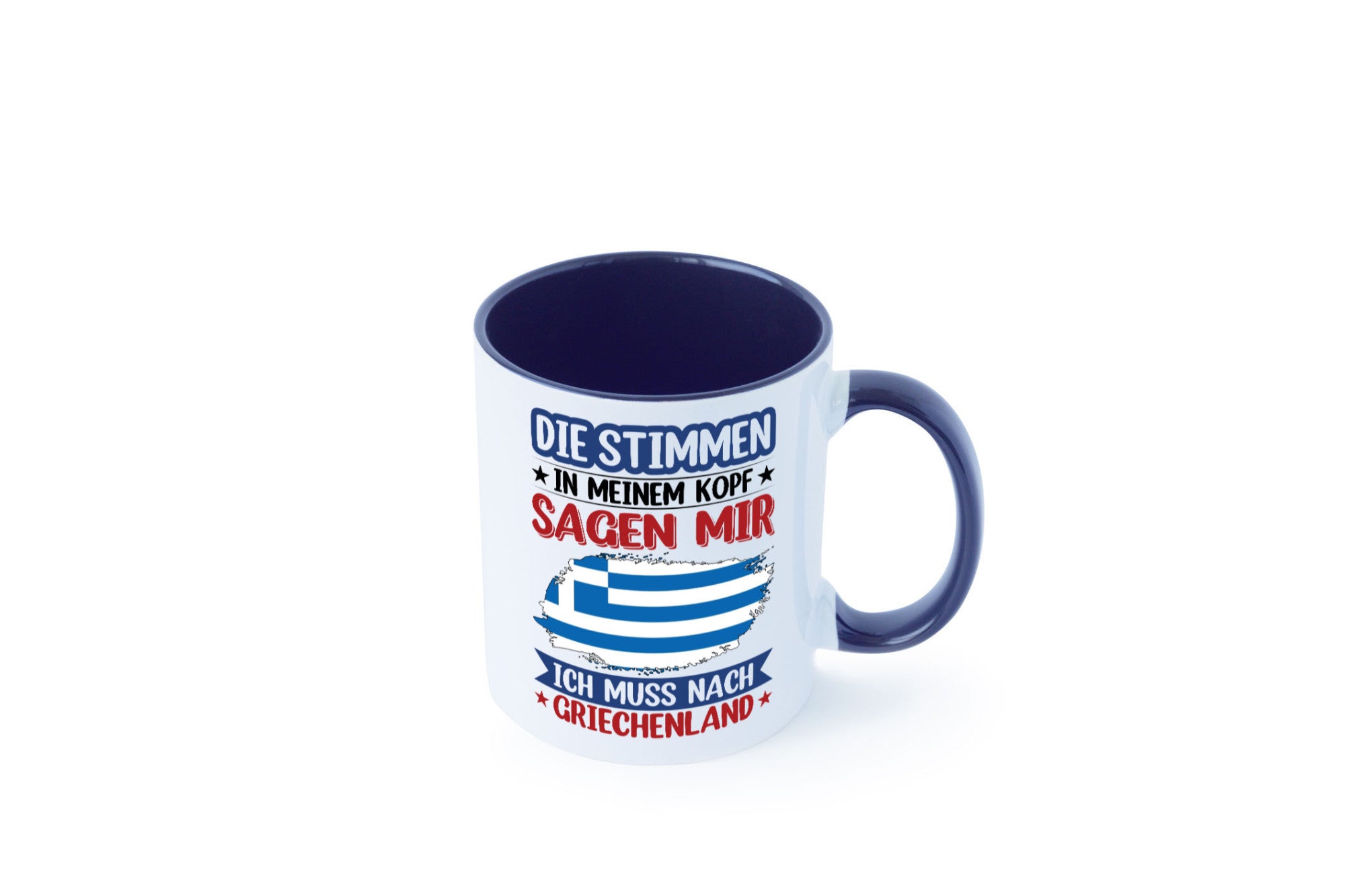 Griechenland | Urlaub Stimmen in meinem Kopf Traumland Humor Geschenkidee Tasse