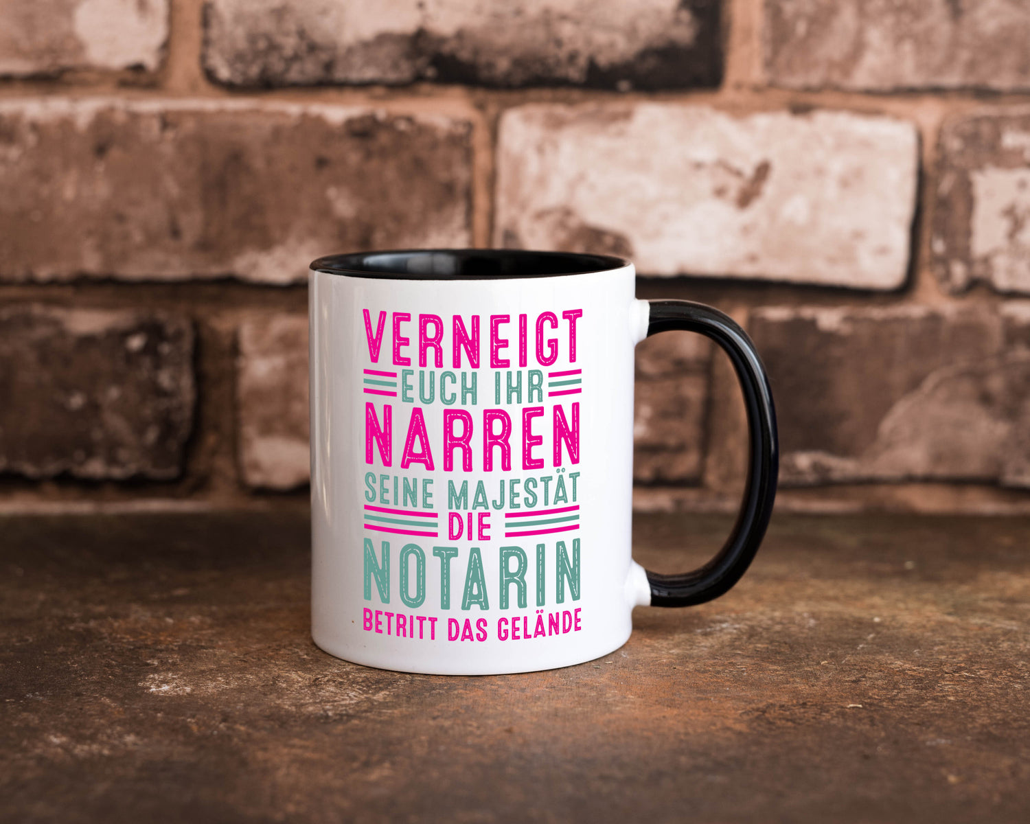 Verneigt euch: Notarin | Juristin lustig Humor Geschenkidee Geschenk Tasse