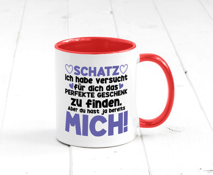 Schatz | Liebe Valentinstag Freund Freundin Herz Geschenkidee Humor Tasse