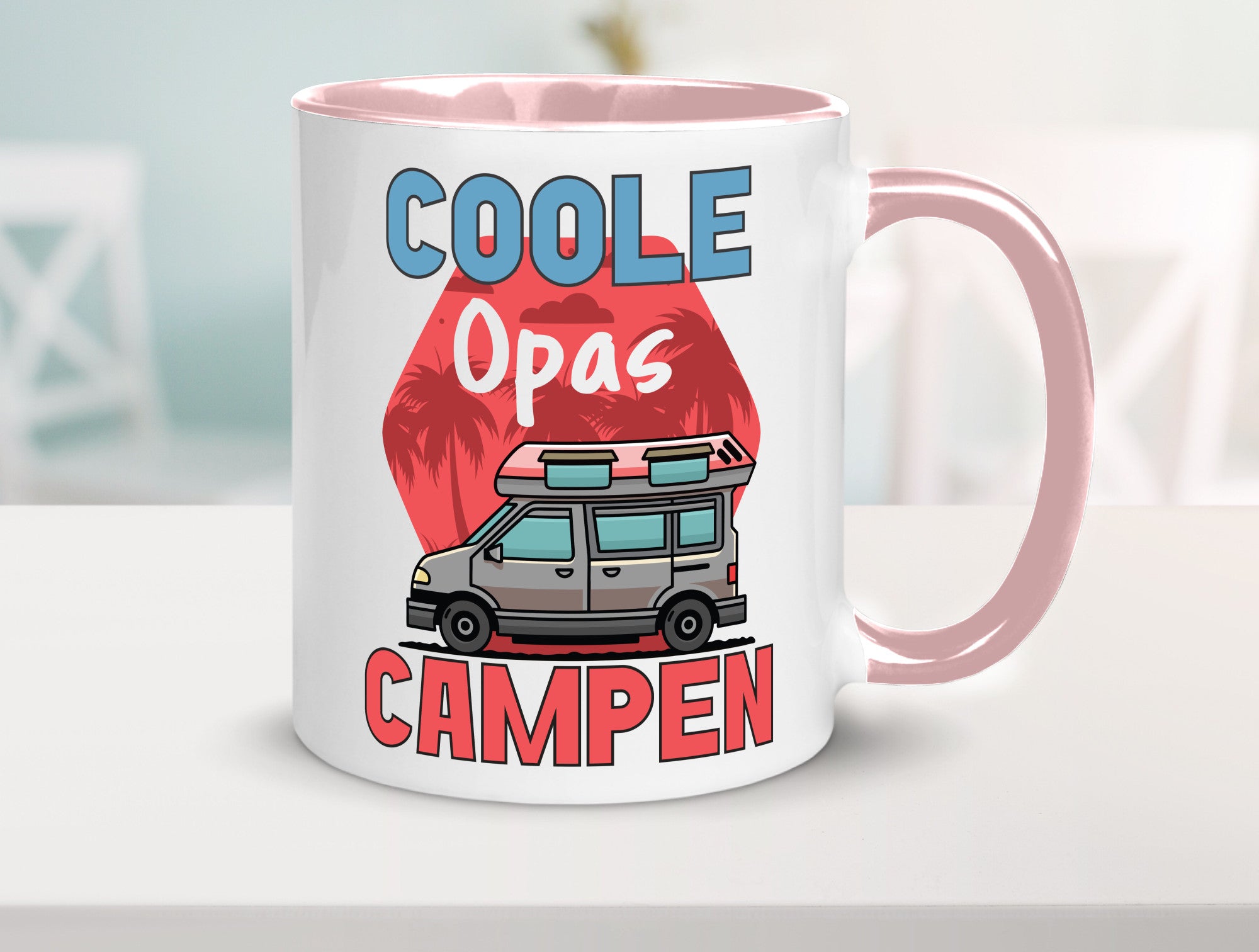 Coole Opas campen | Campingwagen Palmen Geschenk Familie Geschenkidee lustiger
