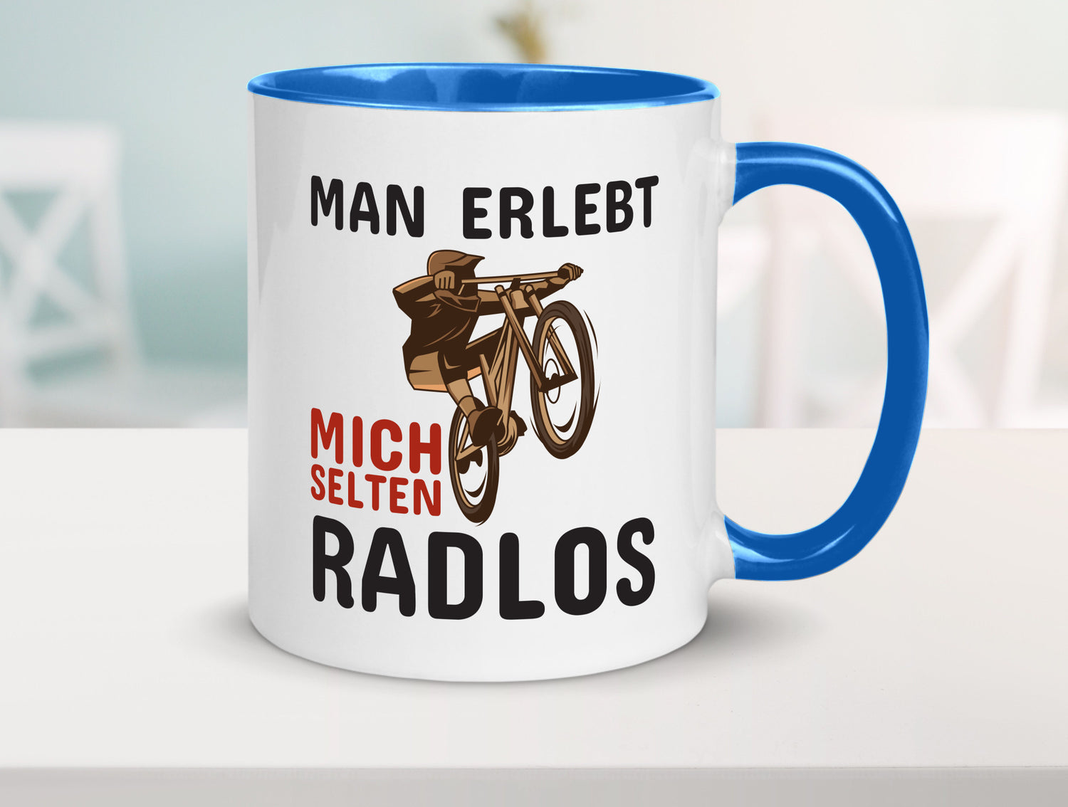Selten Radlos | Spruchtasse Fahrrad Männer Humor lustiger Spruch Geschenk