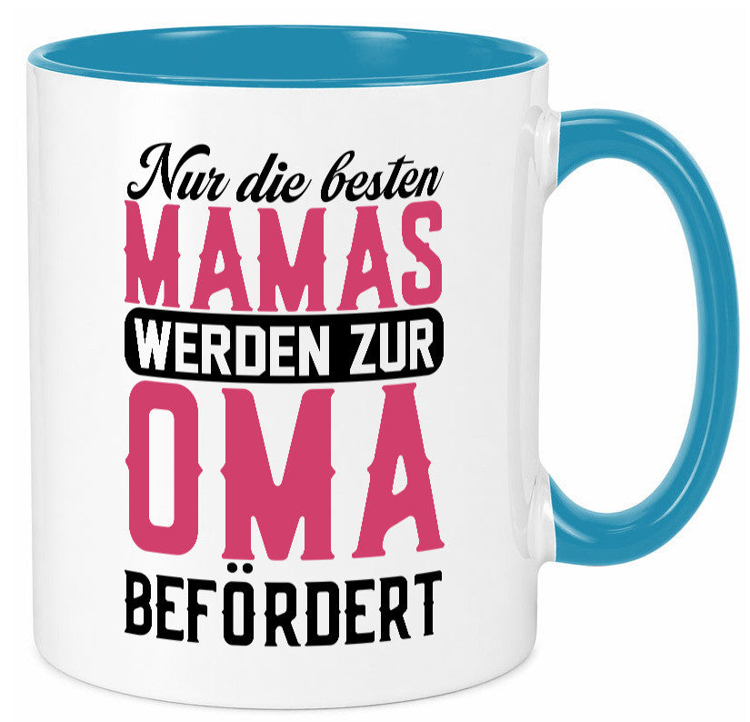 Beste Mama wird zur Oma befördert | Großmutter lustiger Spruch Geschenk Familie