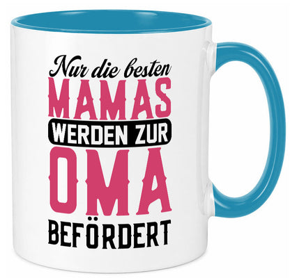 Beste Mama wird zur Oma befördert | Großmutter lustiger Spruch Geschenk Familie