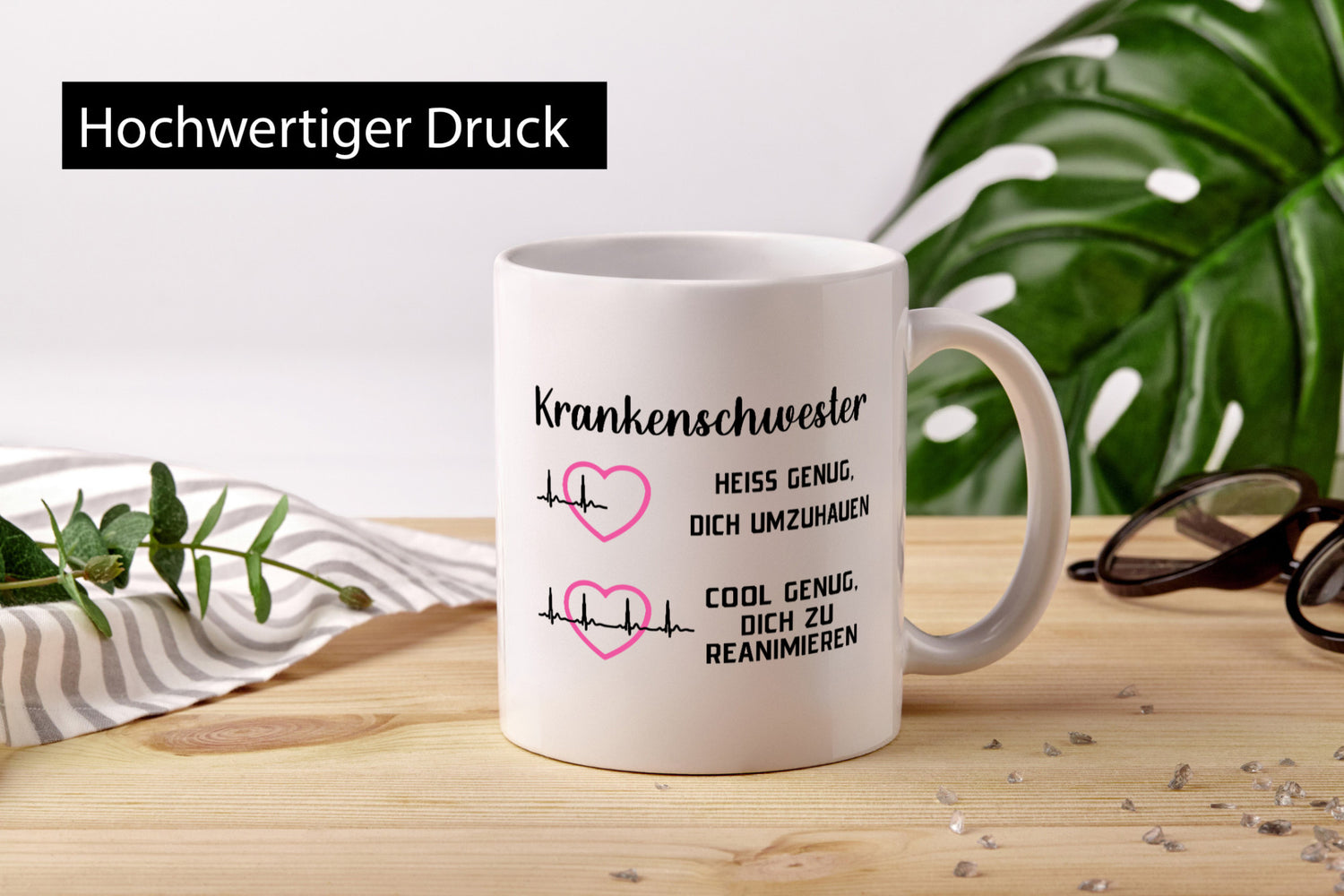 Krankenschwester umhauen, cool reanimieren | Herzschlag Geschenk Humor