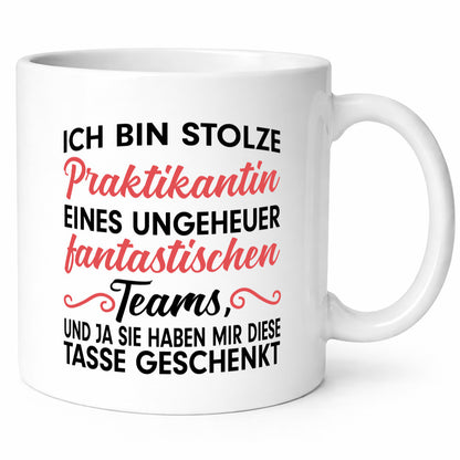 Stolze Praktikantin | Arbeitswelt Tasse Praktikum Geschenk Arbeit Kollegen Büro