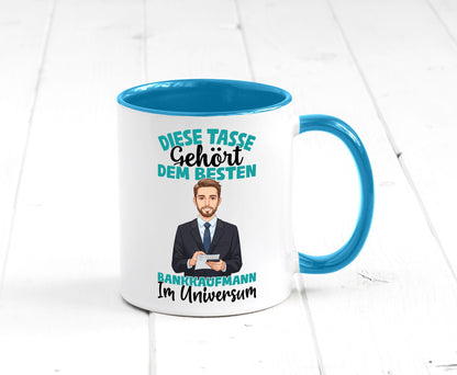 Im Universum: Bankkaufmann | Kaufmann Bank Kaufleute Geschenkidee Humor Tasse