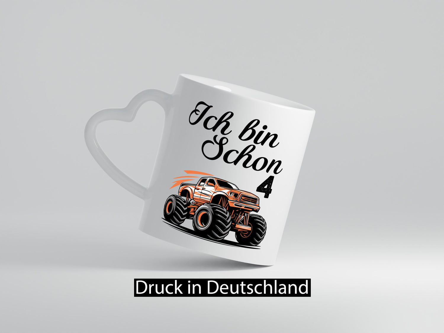 4. Geburtstag | Monster truck 4 Jahre Geschenkidee Humor Tasse
