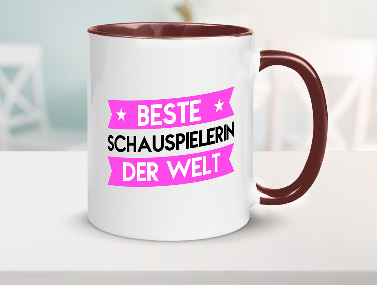 Beste Schauspielerin | Theater lustiger Spruch Geschenk Humor Geschenkidee Tasse
