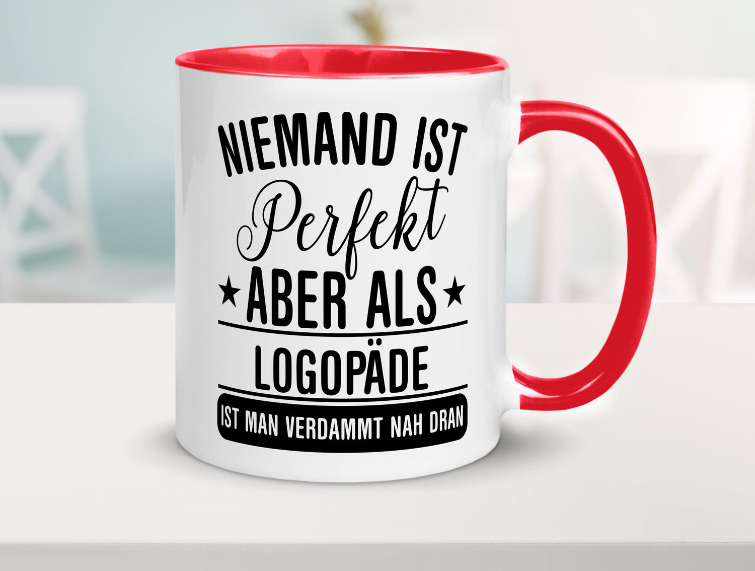 Verdammt nah dran: Logopäde | Sprachtherapie lustig Humor Geschenkidee Geschenk