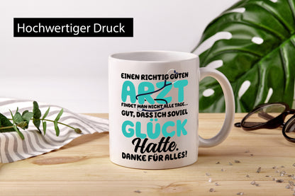 Richtig guter Arzt | Dankeschön Tasse Ärzte Spruch vl2 Geschenkidee Humor