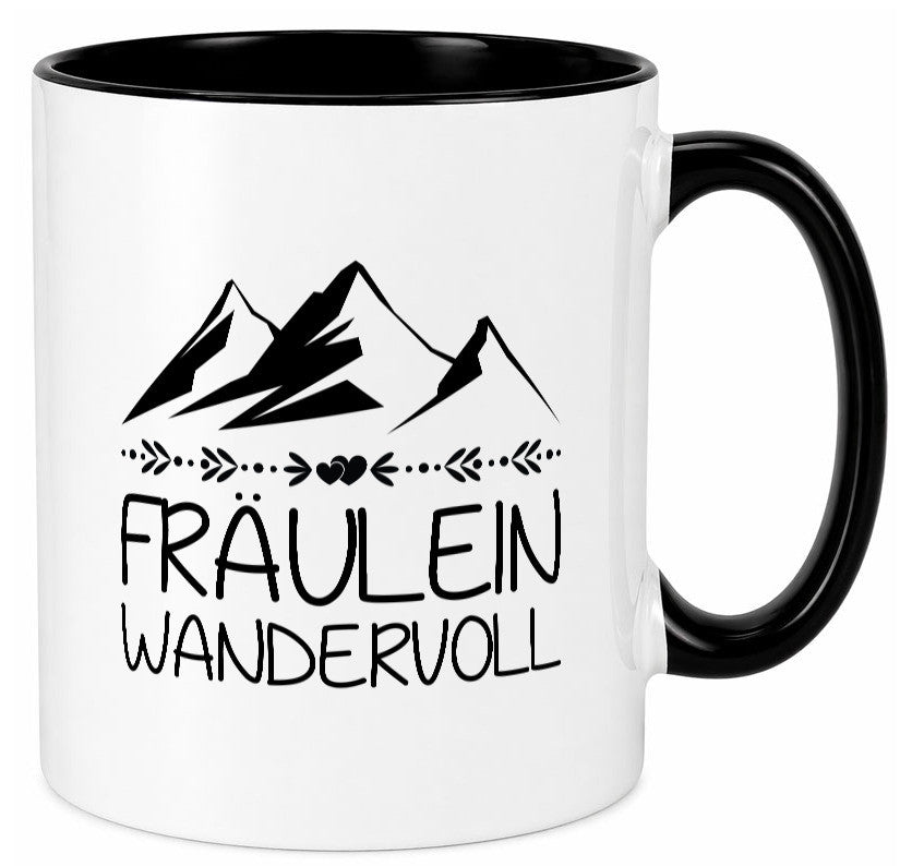Fräulein Wandervoll | Berge Geschenkidee Humor Tasse