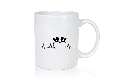 Pfoten Herzschlag | Hundepfoten Hunde Liebe Herz Geschenkidee Tierliebhaber