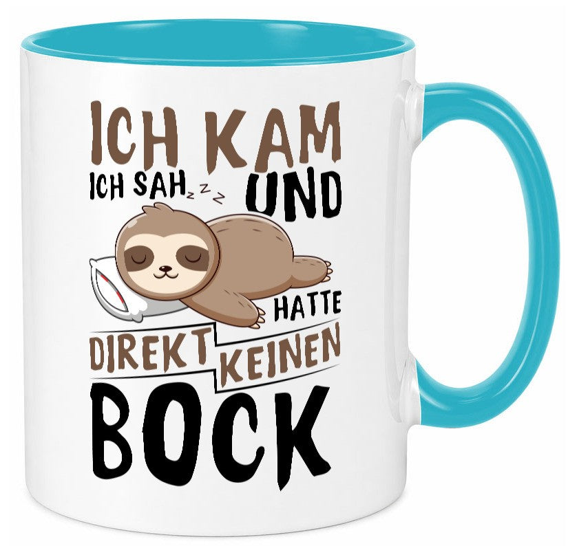 Ich hatte keinen Bock | Faultier Büro Arbeit Geschenk Kollegen lustiger Spruch Tasse