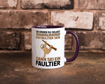 Sei du selbst Humor Geschenkidee Tasse