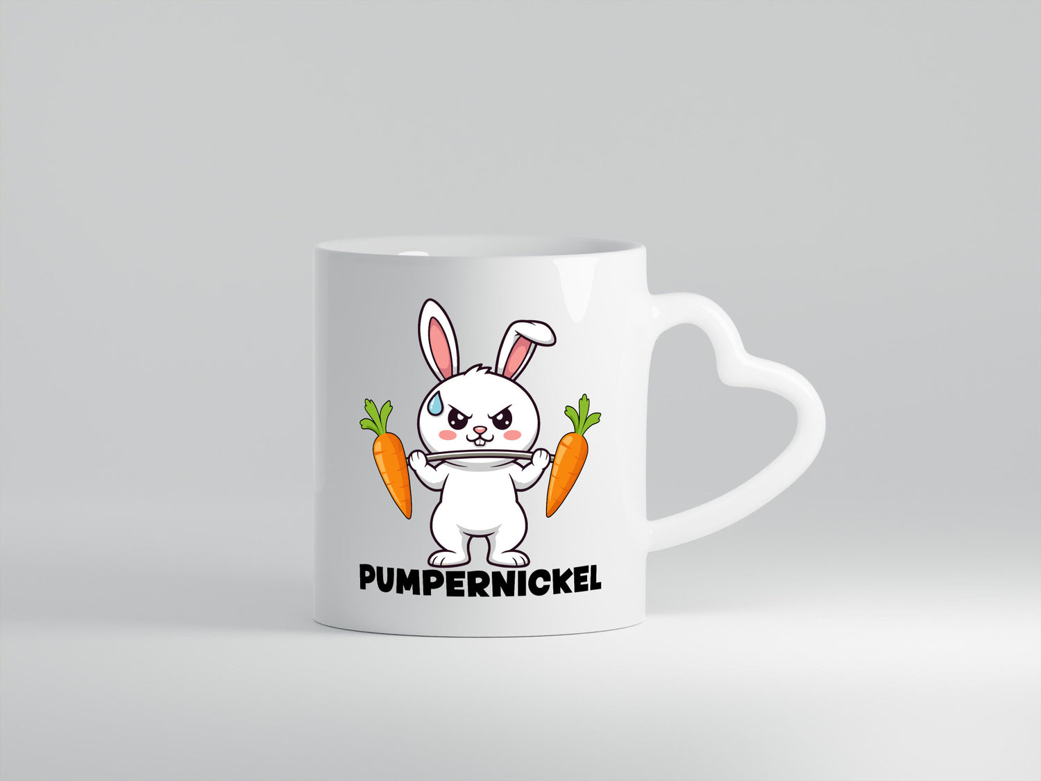 Pumpernickel | Krafttraining Kaninchen Fitness lustig Humor Geschenkidee