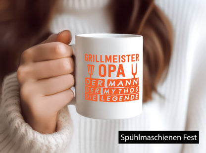 Grillmeister, Opa, Mann, Mythos, Legende | Grillbesteck Geschenk Familie