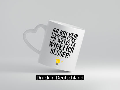 Klugscheißer | Arbeit Kollegin / Chef Arbeits Tasse lustig Kollegen Büro