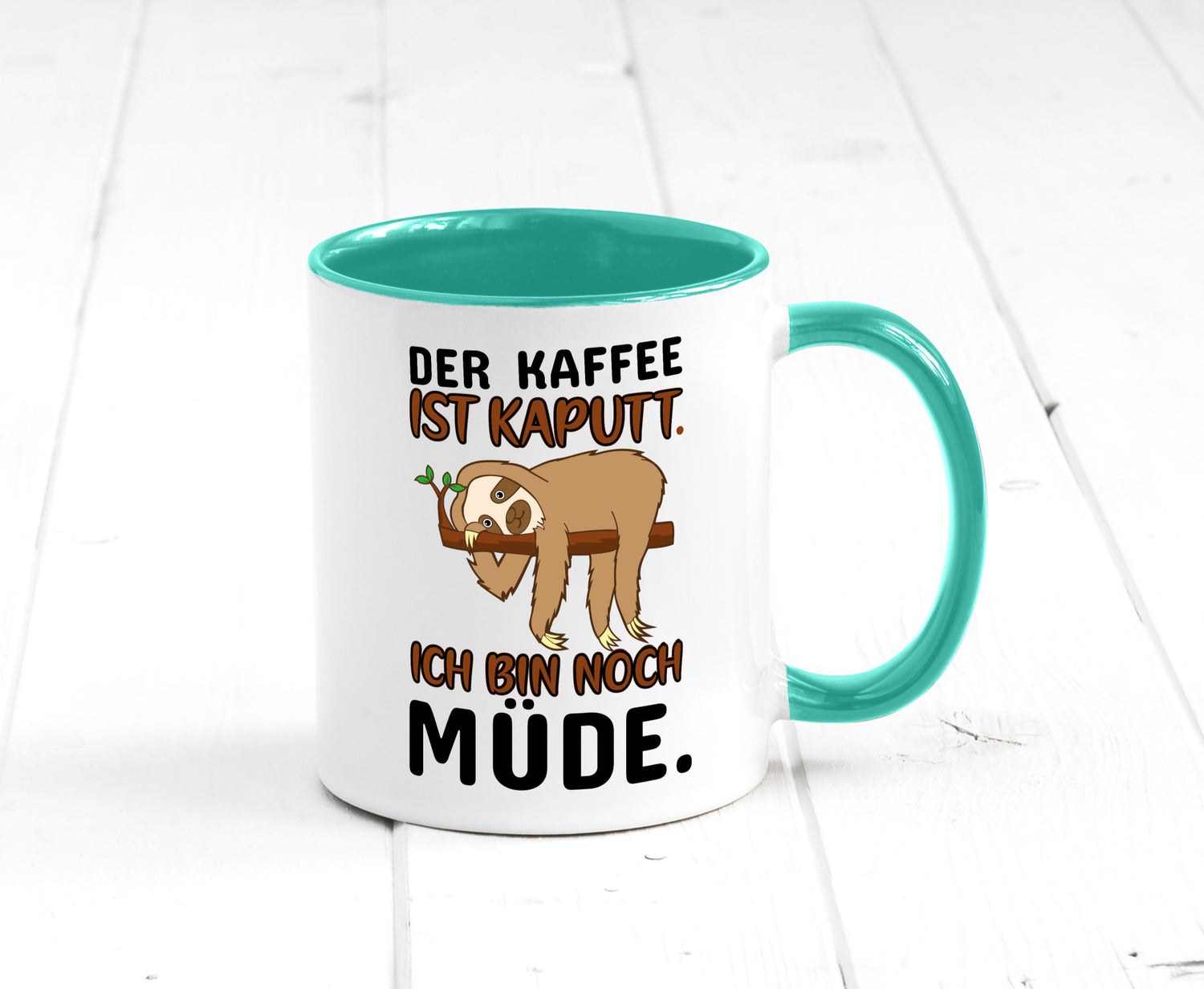 Der Kaffee ist kaputt v2 Geschenk Humor Geschenkidee lustiger Spruch Tasse