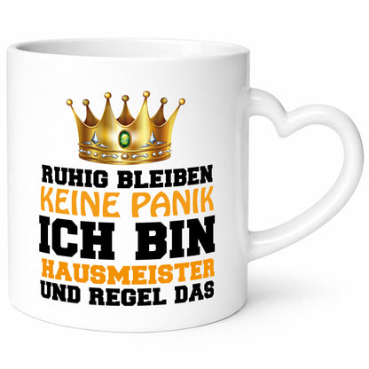 Ich bin Hausmeister Geschenkidee Humor Tasse