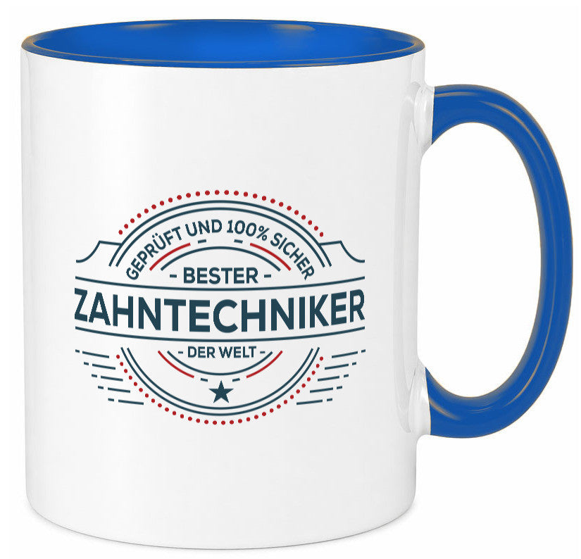 Geprüft und sicher: Zahntechniker | Zahnmedizin Humor Geschenkidee Tasse