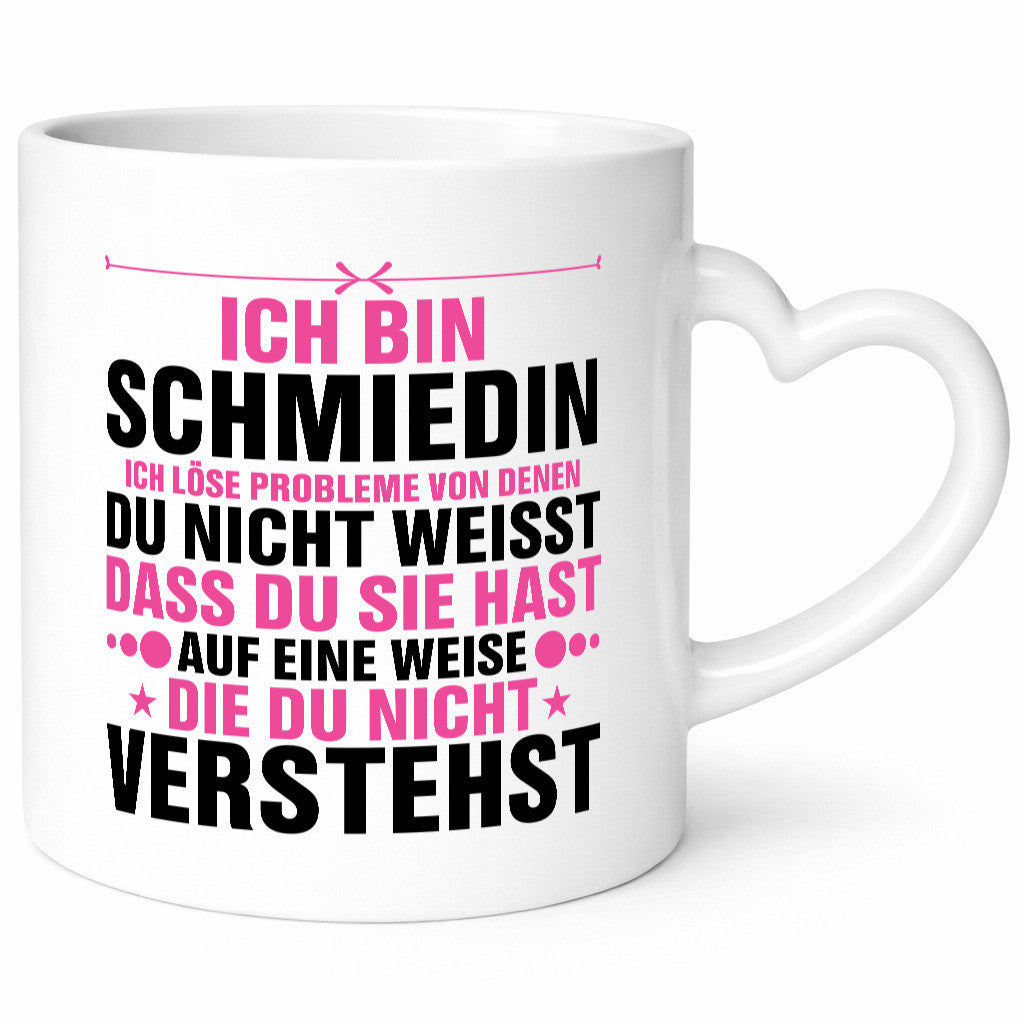 Probleme lösen: Schmiedin | Schmied Beruf Schmiede Geschenk Arbeit Kollegen