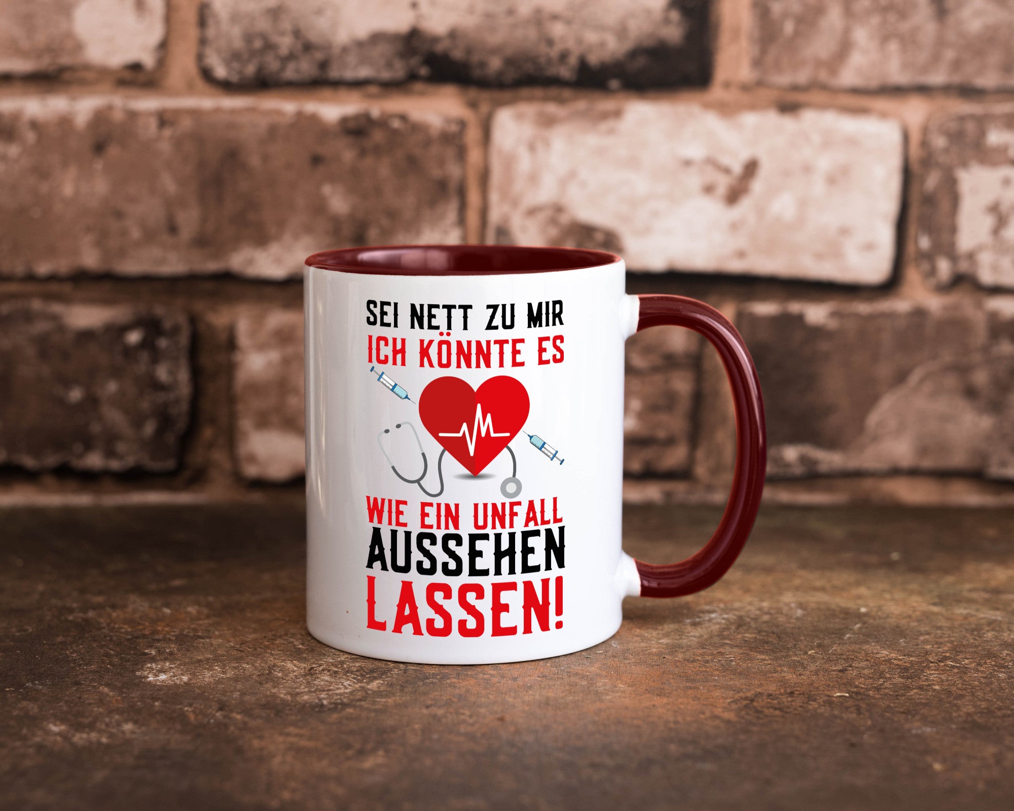Sei nett zu mir | Krankenschwester Arzt Klinik Spritze v2 lustig Humor