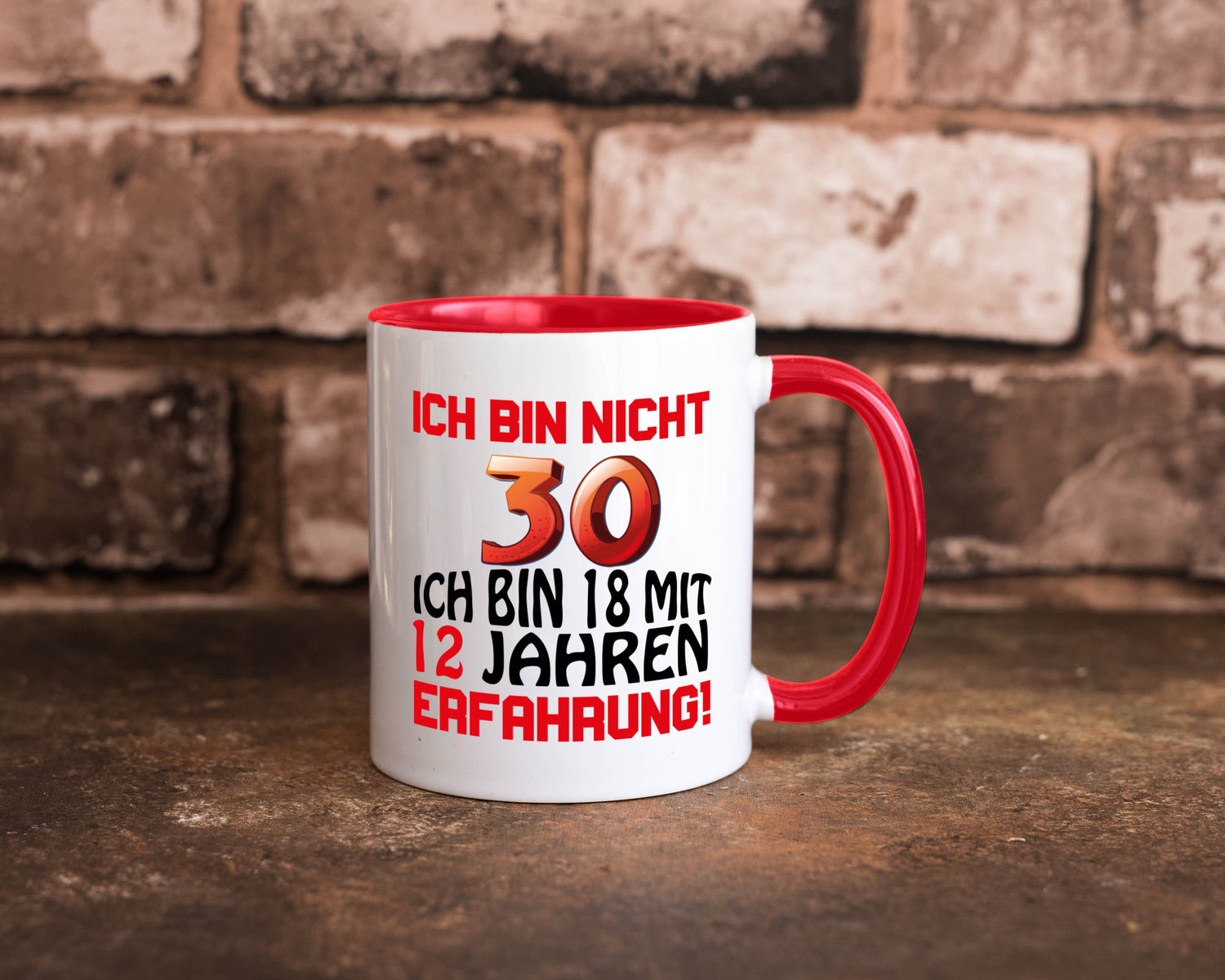 Ich bin nicht 30. lustiger Spruch Geschenk Humor Geschenkidee Tasse