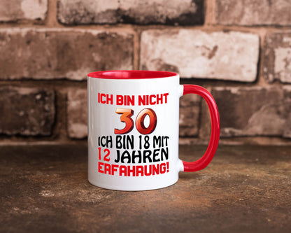 Ich bin nicht 30. lustiger Spruch Geschenk Humor Geschenkidee Tasse