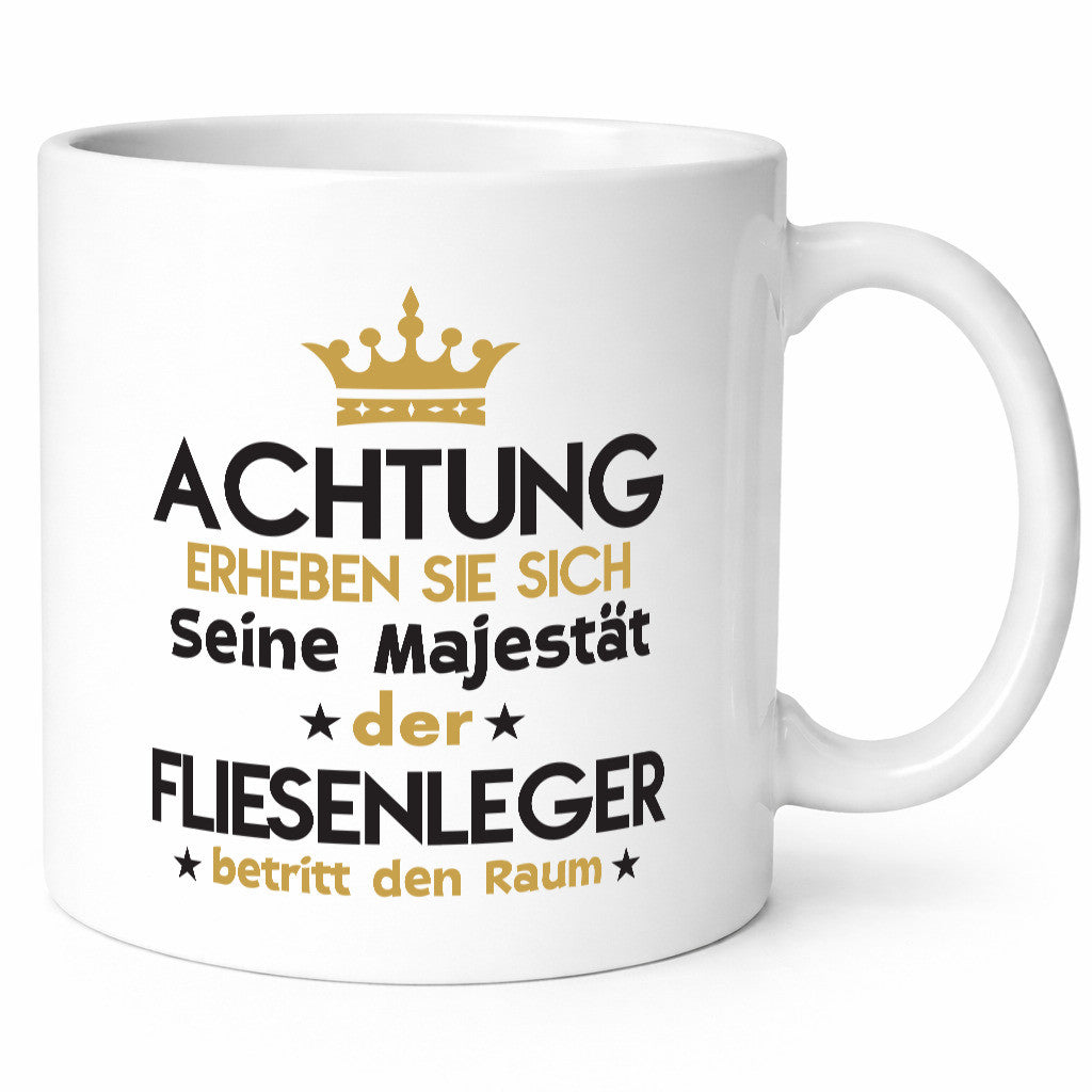Seine Majestät Fliesenleger | Fliesenlegen Bau lustiger Spruch Geschenk Humor