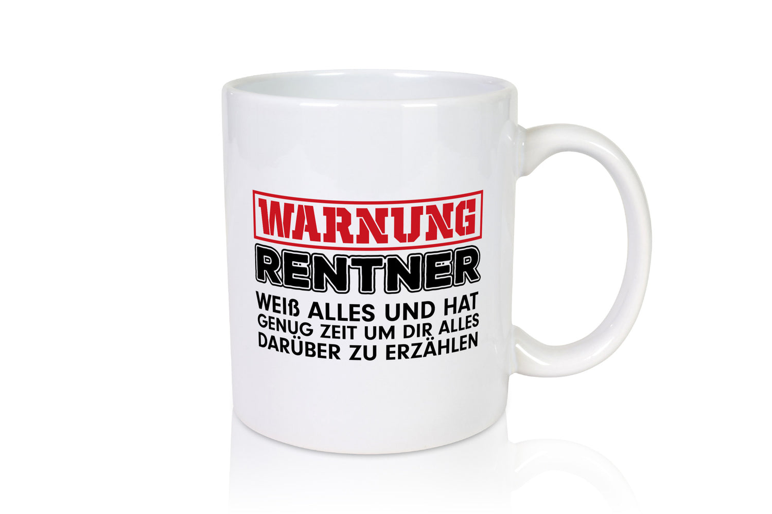 Rentner weiß alles | Rente Tasse Ruhestand Humor lustig Jubiläum Geschenk