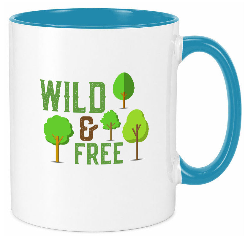 Wild and free | Freiheit Camper Hobbycamper Geschenkidee Humor Tasse