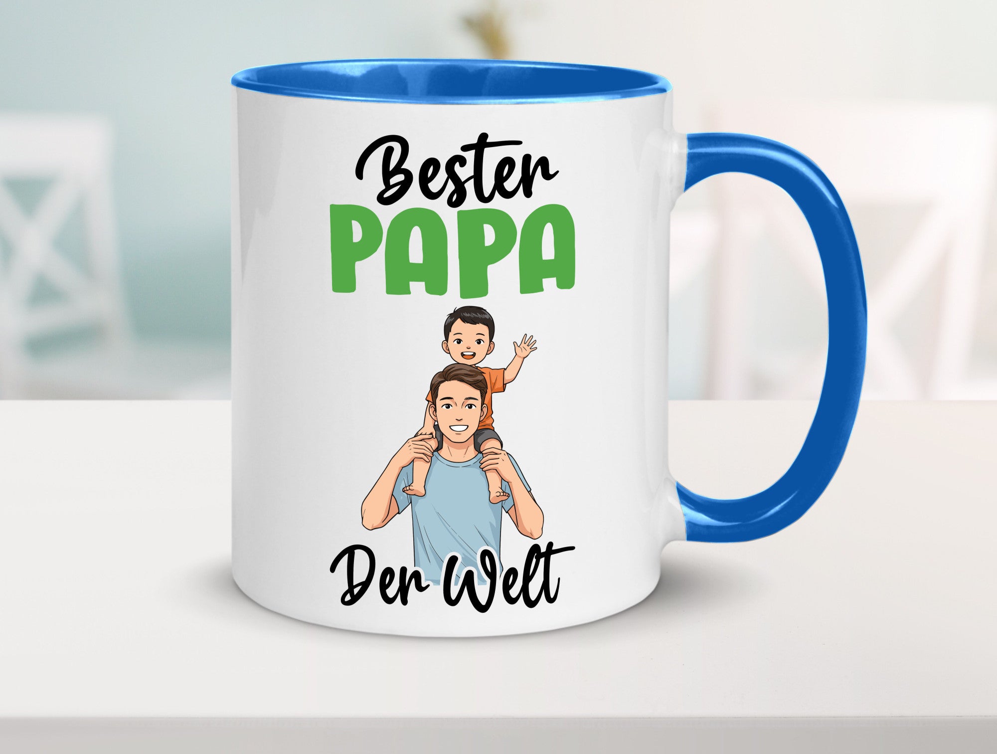 Bester Papa | Vatertag Daddy Familie lustiger Spruch Geschenk Geschenkidee Tasse