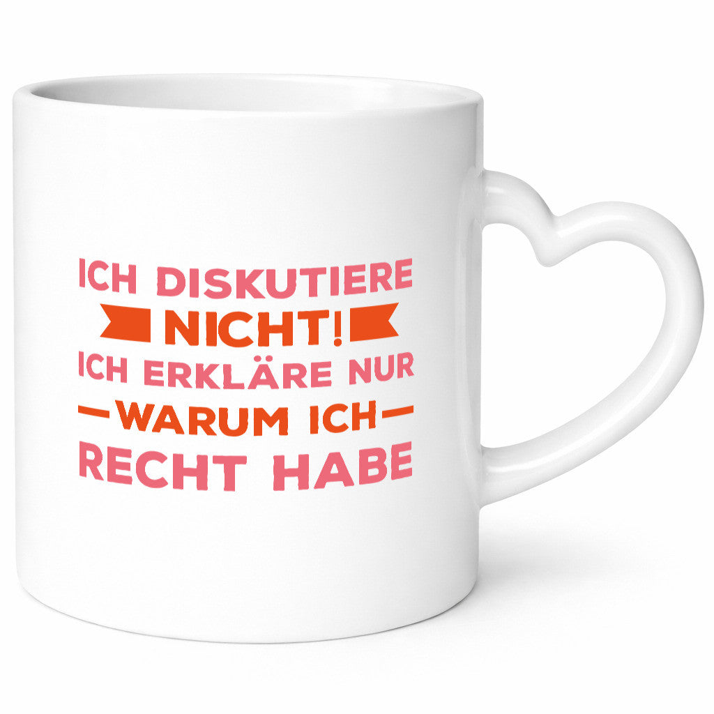 Ich diskutiere nicht | Spruch witzig Besserwisser Geschenk Tierliebhaber Humor