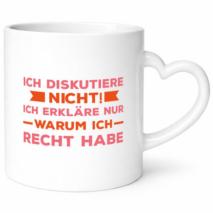 Ich diskutiere nicht | Spruch witzig Besserwisser Geschenk Tierliebhaber Humor