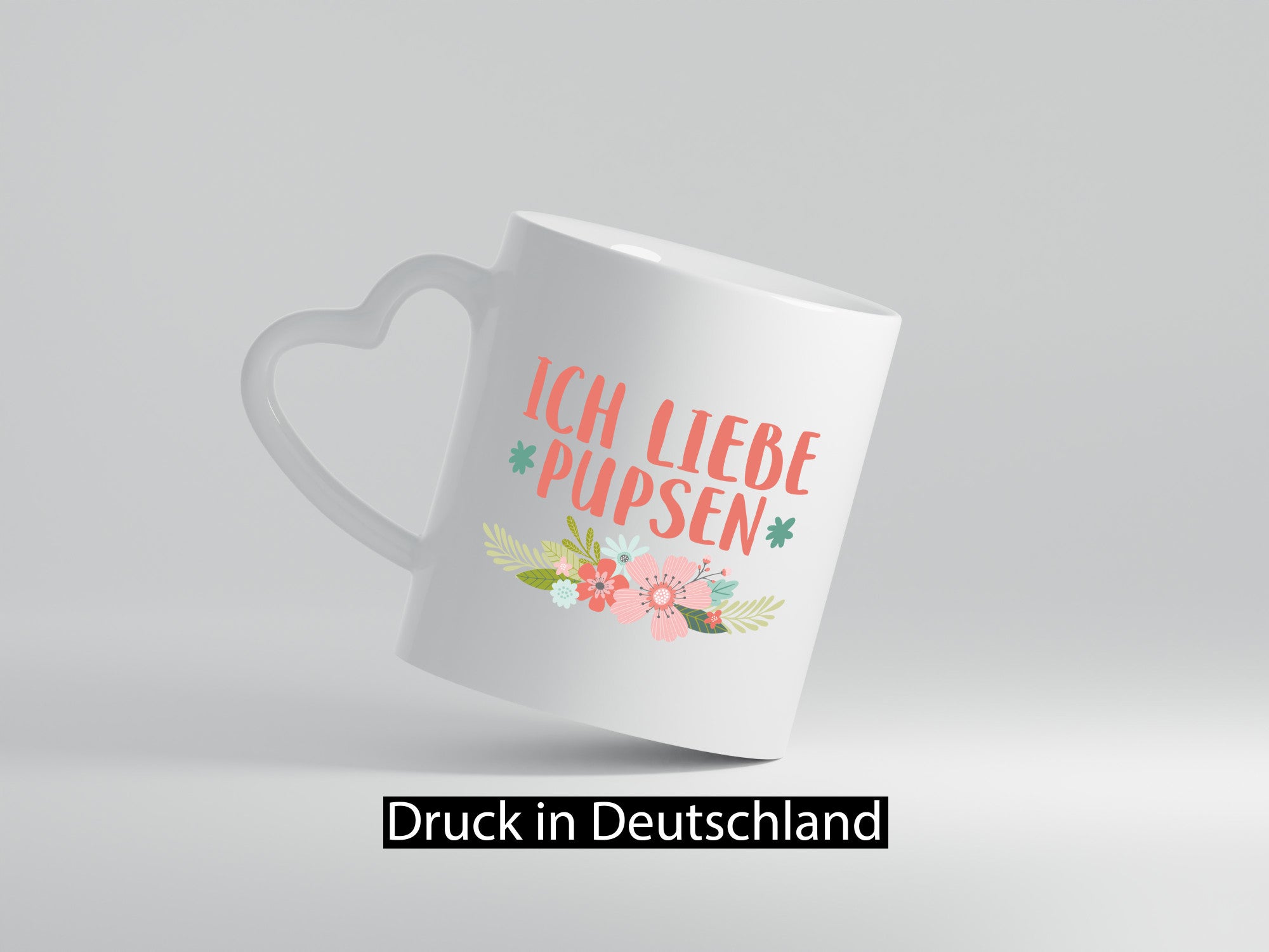 Ich liebe pupsen | Frauen Tasse Mädchen Blumen Humor Geschenkidee