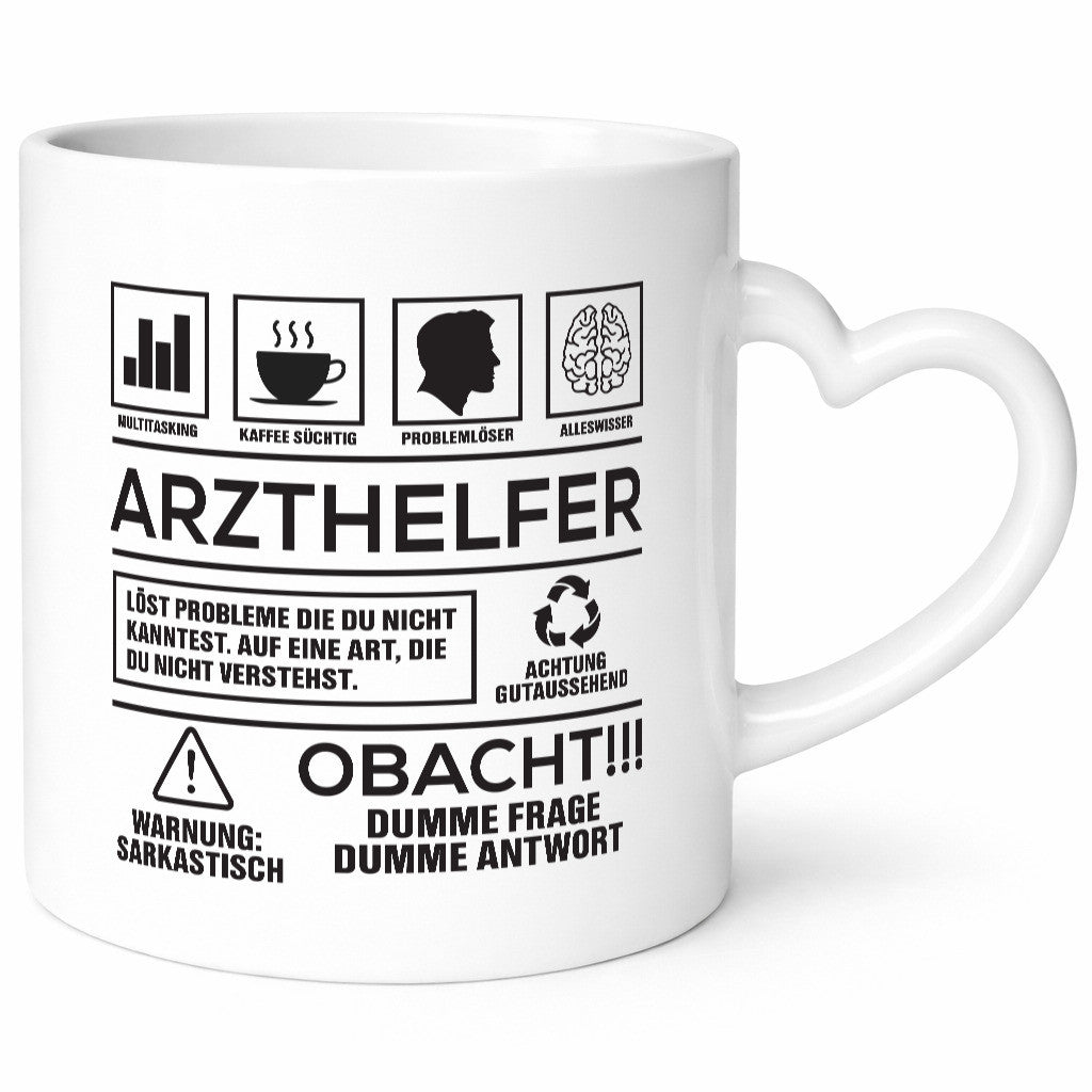 Achtung Probleme Arzthelfer | Fachangestellter Medizin lustiger Spruch Geschenk