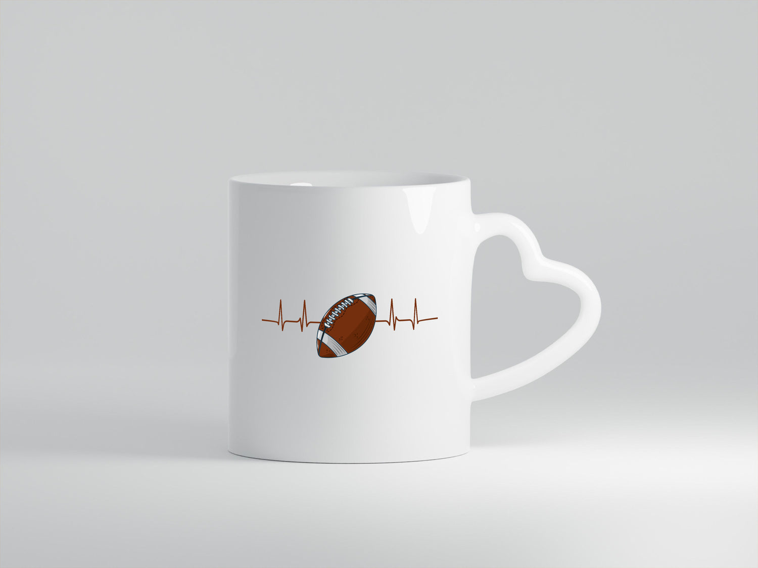 American Football Herzschlag | Footballer Superbowl Humor Geschenkidee Tasse