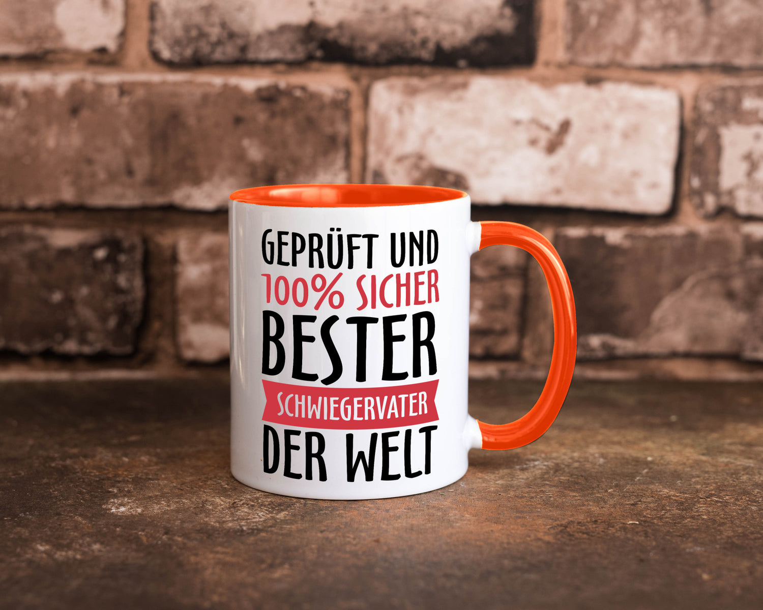 Bester Schwiegervater Geschenk Familie Geschenkidee lustiger Spruch Tasse