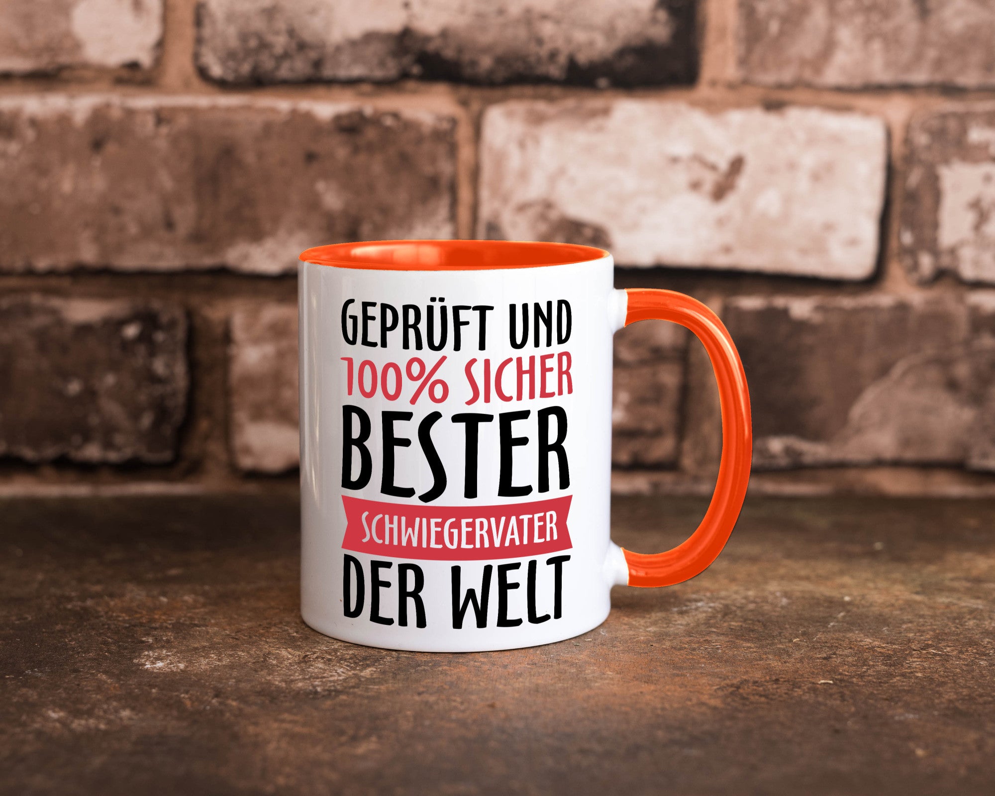 Bester Schwiegervater Geschenk Familie Geschenkidee lustiger Spruch Tasse