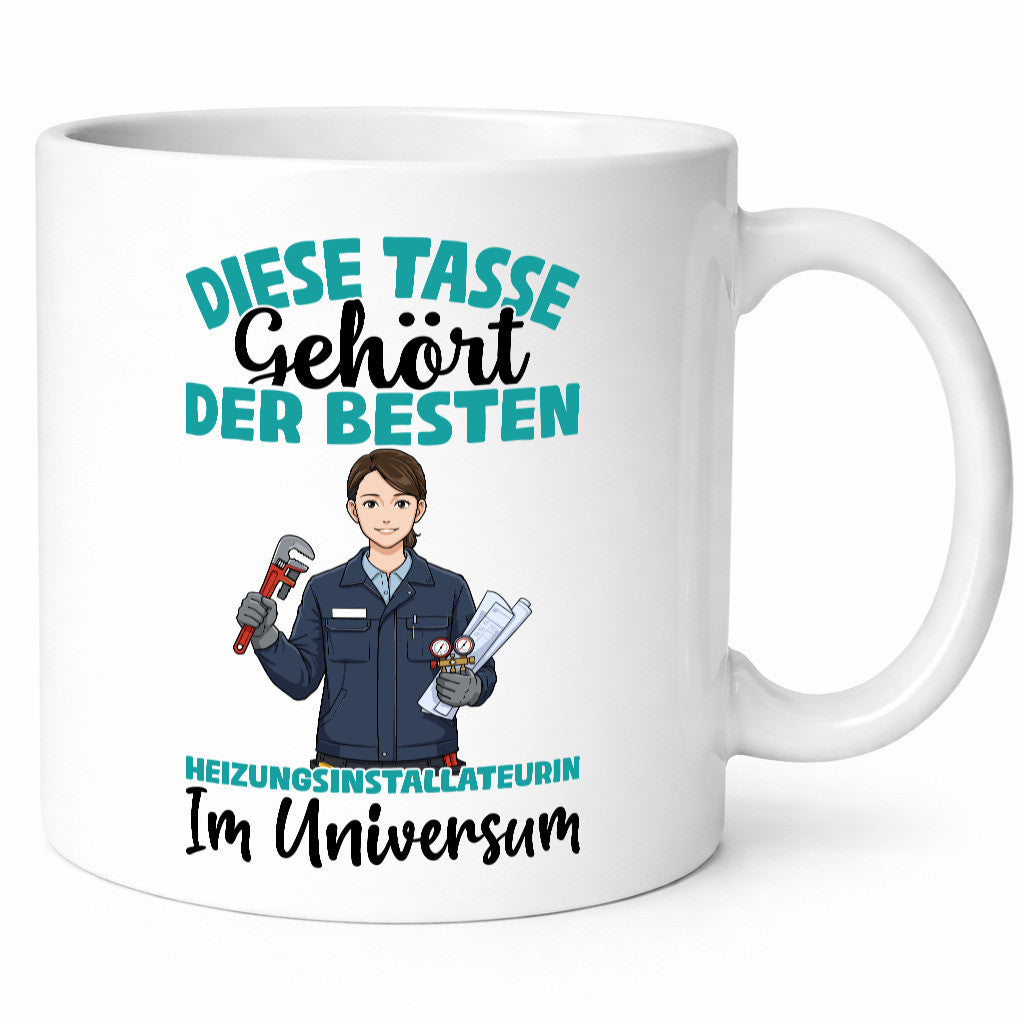 Im Universum: Heizungsinstallateurin | Heizung lustig Humor Geschenkidee