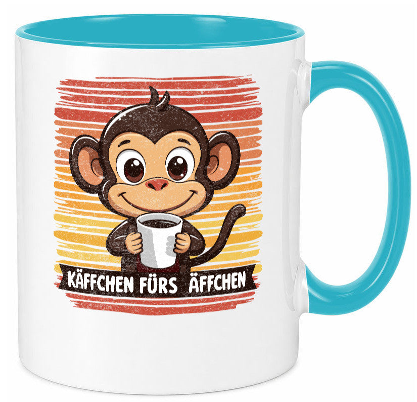 Käffchen fürs Ã„ffchen | Kaffeetrinker Affe v2 lustiger Spruch Geschenk Humor Tasse